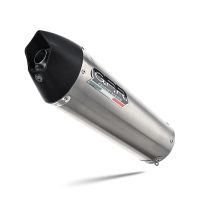Exhaust compatible with Honda Cbr 125 R 2004-2010, Gpe Ann. titanium, Homologated legal bolt-on silencer including removable db killer 