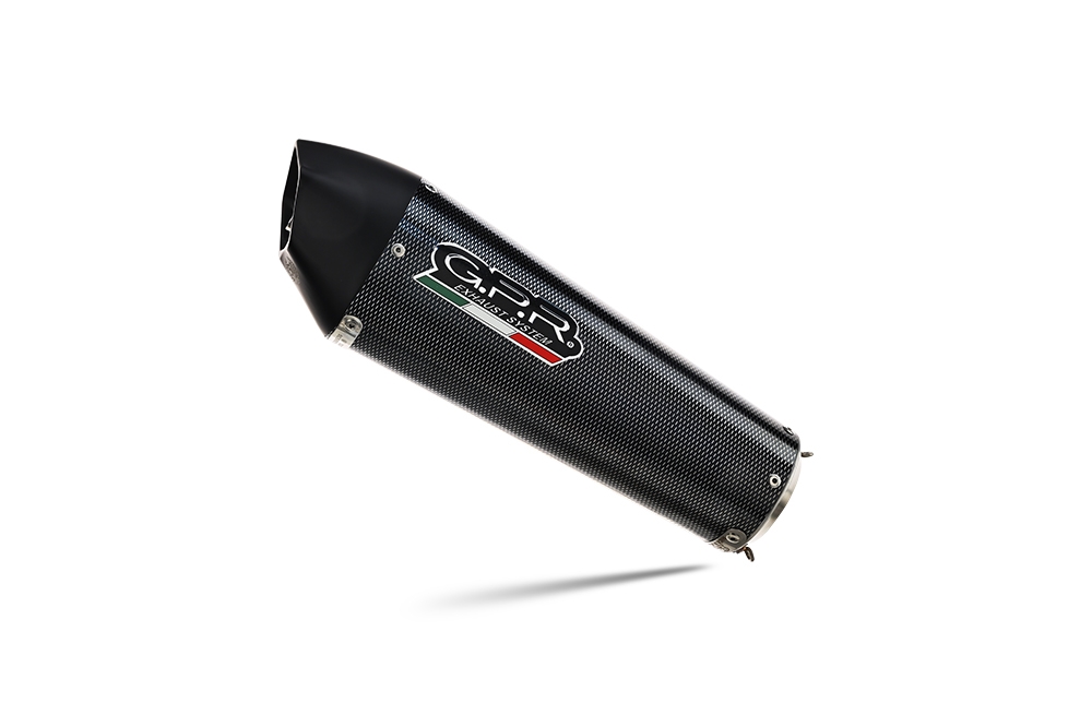 Exhaust compatible with Honda Cbr 125 R 2004-2010, Gpe Ann. Poppy, Homologated legal bolt-on silencer including removable db killer 