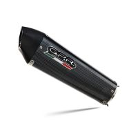 Exhaust compatible with Honda Cbr 125 R 2004-2010, Gpe Ann. Poppy, Homologated legal bolt-on silencer including removable db killer 