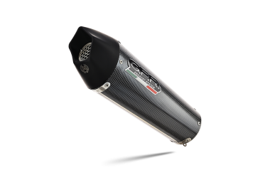 GPR exhaust compatible with  Ducati Multistrada 950 2017-2020, GP Evo4 Poppy, Homologated legal Mid-full system exhaust, including removable db killer and catalyst  