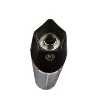 Exhaust compatible with Kawasaki Versys 650 2006-2014, Gpe Ann. Poppy, Homologated legal slip-on exhaust including removable db killer and link pipe 