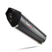 Exhaust compatible with Honda Cbr 125 R 2004-2010, Gpe Ann. Poppy, Homologated legal bolt-on silencer including removable db killer 