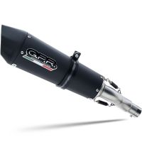 GPR exhaust compatible with  Aprilia RS 457 2024-2025, New Grand Prix Evo Black Titanium, Homologated legal full system exhaust, including removable db killer and catalyst 