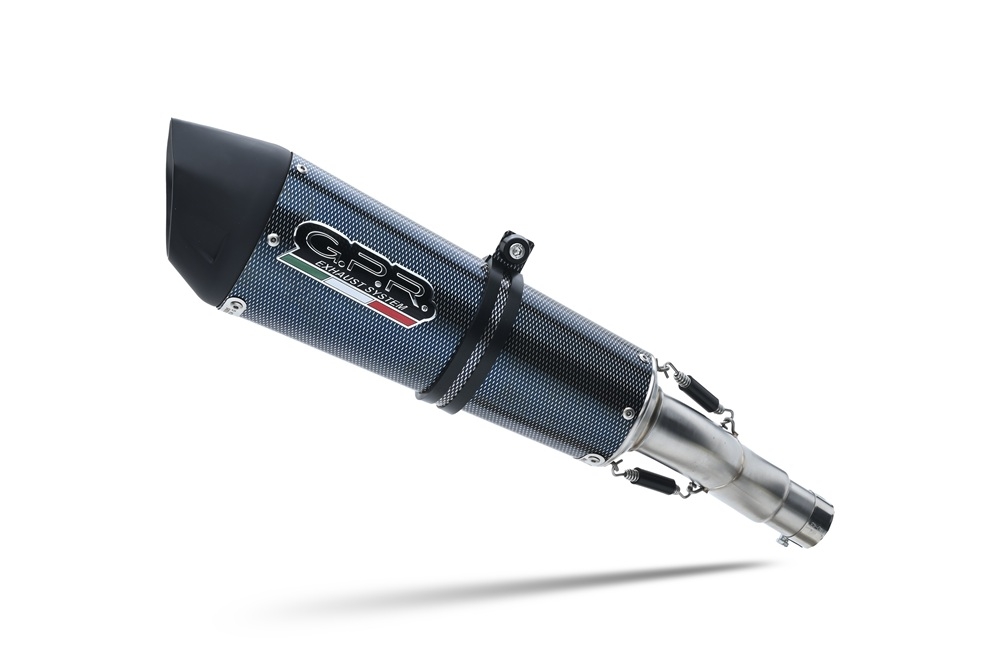 GPR exhaust compatible with  Mv Agusta Brutale 1090 R-RR  2010-2016, New Grand Prix Evo Poppy, Homologated legal slip-on exhaust including removable db killer and link pipe 