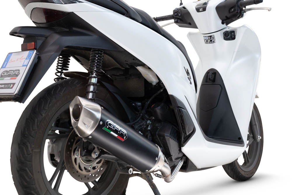 Exhaust compatible with Honda SH 150 2024-2025, Furore-X Scooter, Homologated silencer for noise including full line,db killer and catalyst compliant for inspection 