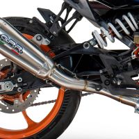 Exhaust compatible with Husqvarna Vitpilen 401 2024-2025, GP-Revo Titanium, Homologated legal slip-on exhaust including removable db killer and link pipe 