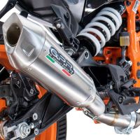 Exhaust compatible with Ducati Multistrada 1260 2018-2020, GP-Revo Titanium, Homologated legal slip-on exhaust including removable db killer and link pipe 