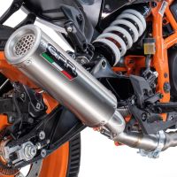 Exhaust compatible with Husqvarna Svartpilen 125 2024-2025, M3 Inox , Homologated legal slip-on exhaust including removable db killer and link pipe 