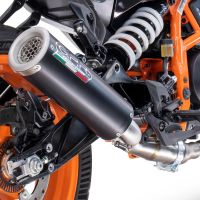 Exhaust compatible with Husqvarna Vitpilen 401 2024-2025, M3 Black Titanium, Homologated legal slip-on exhaust including removable db killer and link pipe 