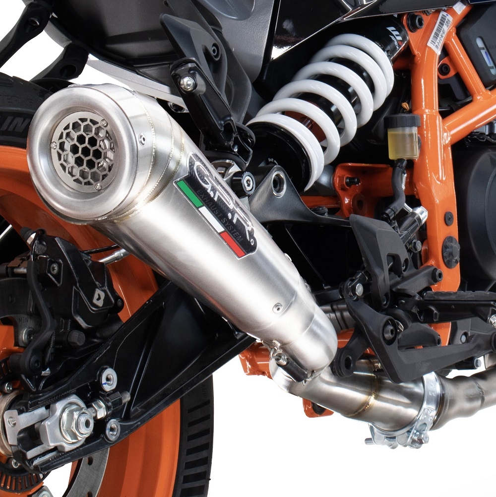 Exhaust compatible with Husqvarna Vitpilen 401 2024-2025, Powercone Evo, Homologated legal slip-on exhaust including removable db killer and link pipe 