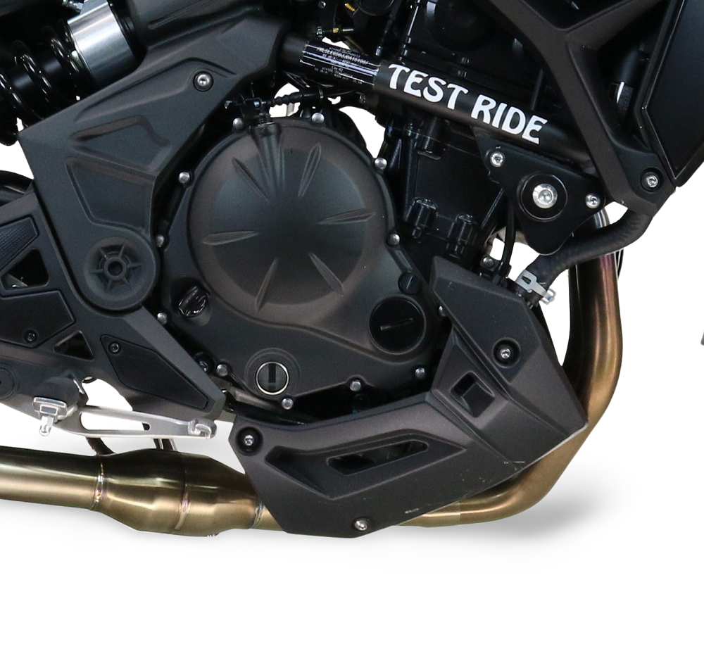Exhaust compatible with Kawasaki Z 650 2023-2025, GP-Revo Black Titanium, Homologated silencer for noise including full line,db killer and catalyst compliant for inspection 