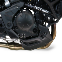 Exhaust compatible with Kawasaki Ninja 650 2023-2025, GP-Revo Black Titanium, Homologated silencer for noise including full line,db killer and catalyst compliant for inspection 