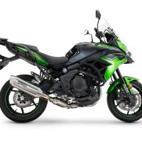Exhaust compatible with Kawasaki Versys 650 2023-2025, Furore-X Acciaio Inox, Homologated silencer for noise including full line,db killer and catalyst compliant for inspection 