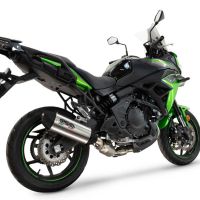 Exhaust compatible with Kawasaki Versys 650 2023-2025, Furore-X Titanio, Homologated silencer for noise including full line,db killer and catalyst compliant for inspection 