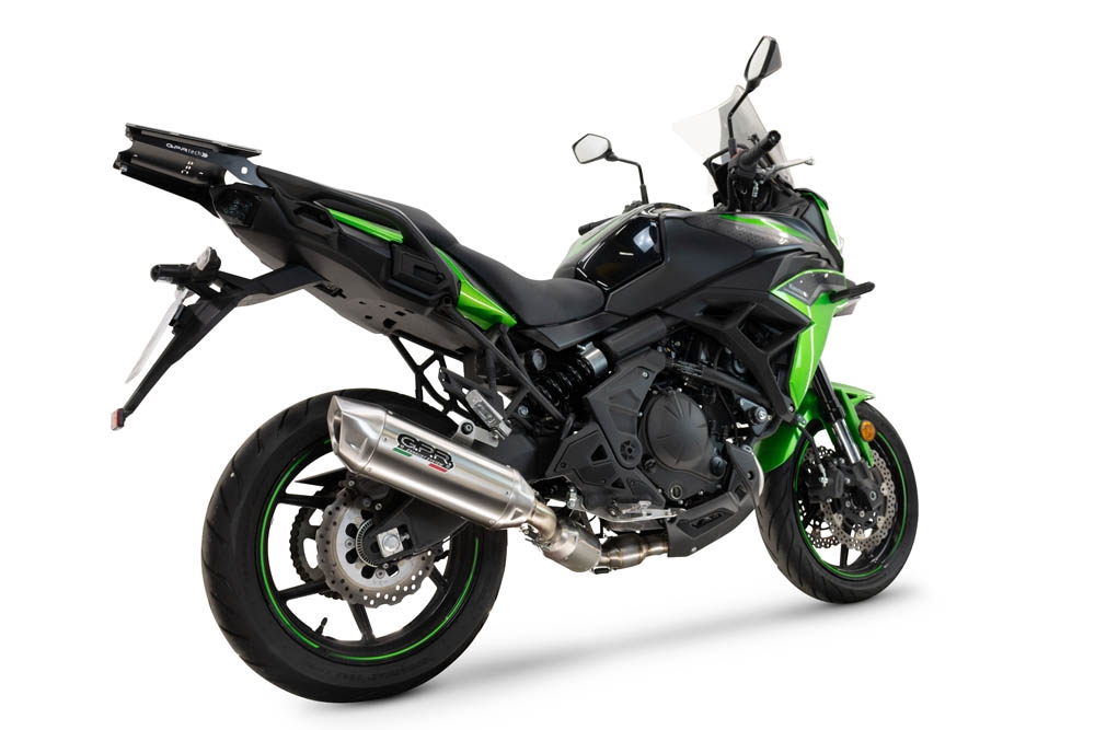 Exhaust compatible with Kawasaki Versys 650 2023-2025, Furore-X Acciaio Inox, Homologated silencer for noise including full line,db killer and catalyst compliant for inspection 