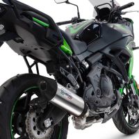 Exhaust compatible with Kawasaki Versys 650 2023-2025, Furore-X Titanio, Homologated silencer for noise including full line,db killer and catalyst compliant for inspection 