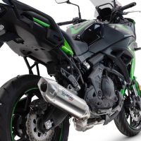 Exhaust compatible with Kawasaki Versys 650 2023-2025, Furore-X Acciaio Inox, Homologated silencer for noise including full line,db killer and catalyst compliant for inspection 