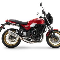 Exhaust compatible with Kawasaki Z 650 RS 2024-2025, GP-Revo Titanium, Homologated silencer for noise including full line,db killer and catalyst compliant for inspection 