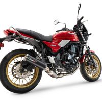Exhaust compatible with Kawasaki Z 650 RS 2024-2025, M3 Black Titanium, Homologated silencer for noise including full line,db killer and catalyst compliant for inspection 