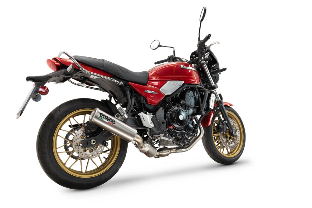 Exhaust compatible with Kawasaki Z 650 RS 2024-2025, M3 Inox , Homologated silencer for noise including full line,db killer and catalyst compliant for inspection 