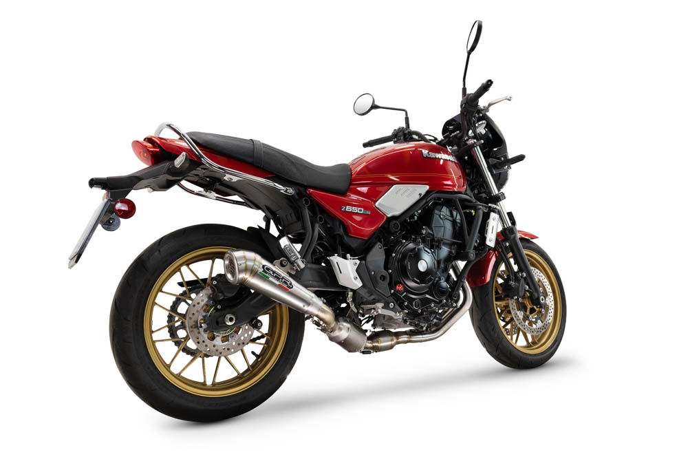 Exhaust compatible with Kawasaki Z 650 RS 2024-2025, Powercone Evo, Homologated silencer for noise including full line,db killer and catalyst compliant for inspection 