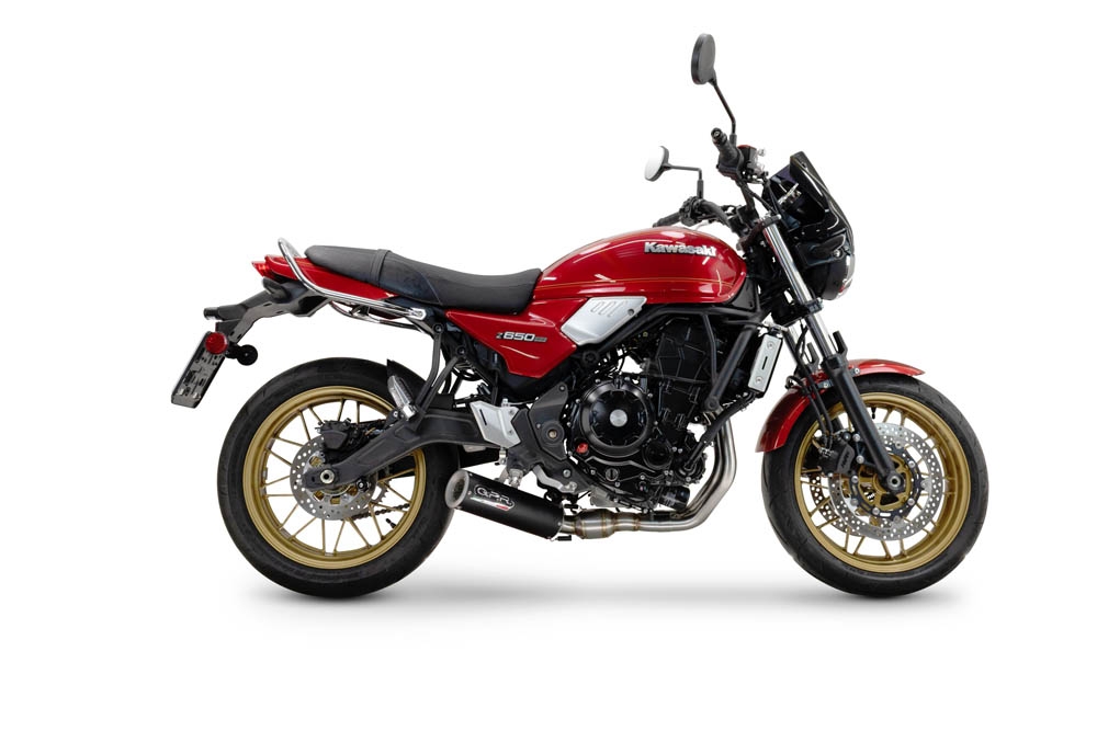 GPR exhaust compatible with  Kawasaki Z 650 RS 2024-2025, M3 Black Titanium, Racing full system exhaust, including removable db killer/spark arrestor 