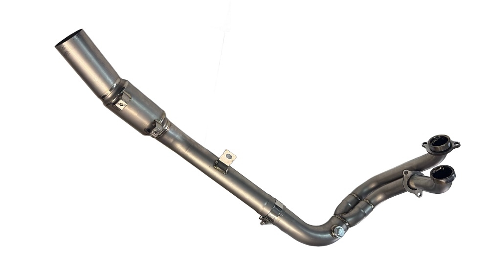 GPR exhaust compatible with  Kove 800X 2024-2026, Decatalizzatore RACING, Decat pipe 