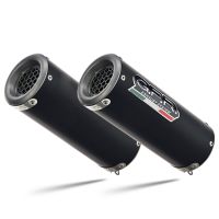 Exhaust compatible with Suzuki Gsx-R 1000 K9 2009-2011, M3 Black Titanium, Dual Homologated legal slip-on exhaust including removable db killers and link pipes 