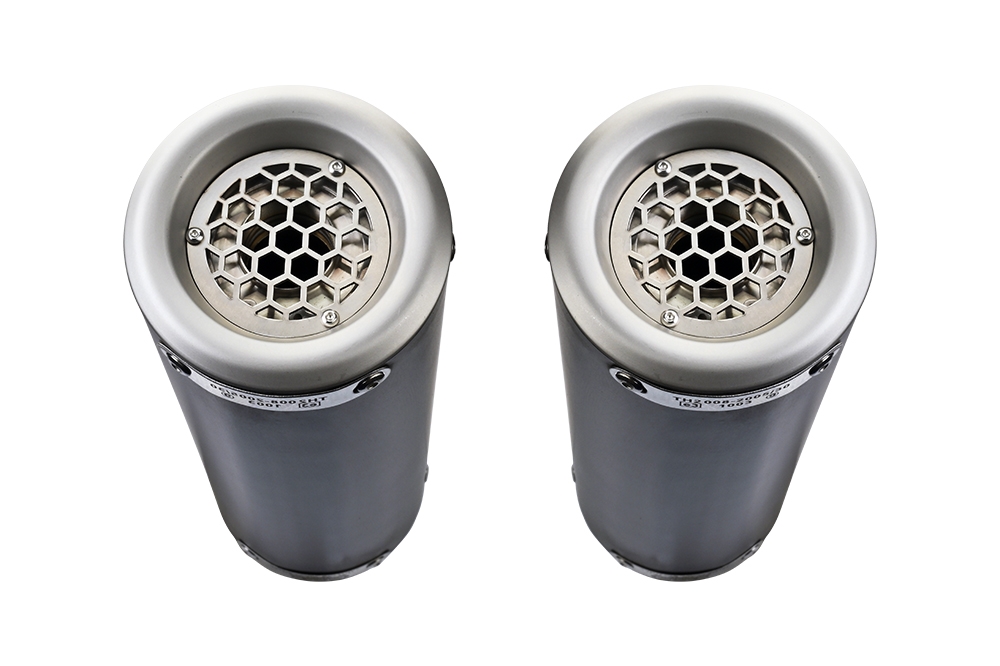 Exhaust compatible with Suzuki Gsx-R 1000 K9 2009-2011, M3 Black Titanium, Dual Homologated legal slip-on exhaust including removable db killers and link pipes 