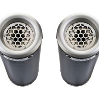 Exhaust compatible with Suzuki Gsx-R 1000 K9 2009-2011, M3 Black Titanium, Dual Homologated legal slip-on exhaust including removable db killers and link pipes 