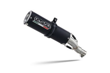 GPR exhaust compatible with  Kawasaki Vulcan 650 S 2021-2023, M3 Black Titanium, Homologated legal full system exhaust, including removable db killer and catalyst 