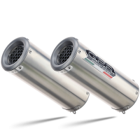 GPR exhaust compatible with  Ducati Monster 696 2008-2014, M3 Inox , Dual Homologated legal slip-on exhaust including removable db killers and link pipes 
