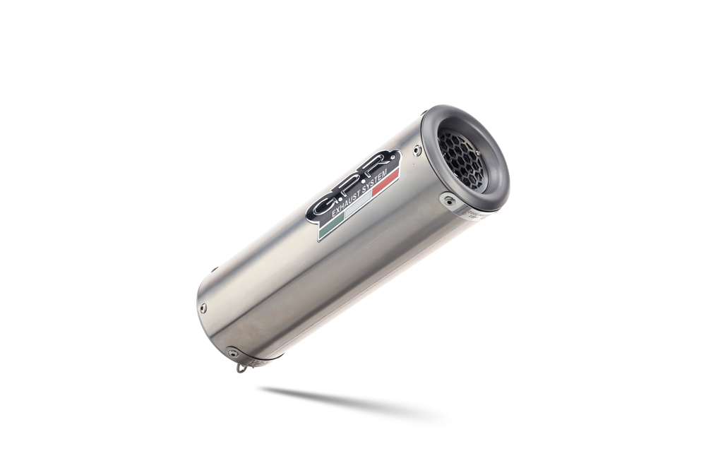 GPR exhaust compatible with  Bmw R 1200 R 2011-2014, M3 Inox , Homologated legal slip-on exhaust including removable db killer and link pipe 
