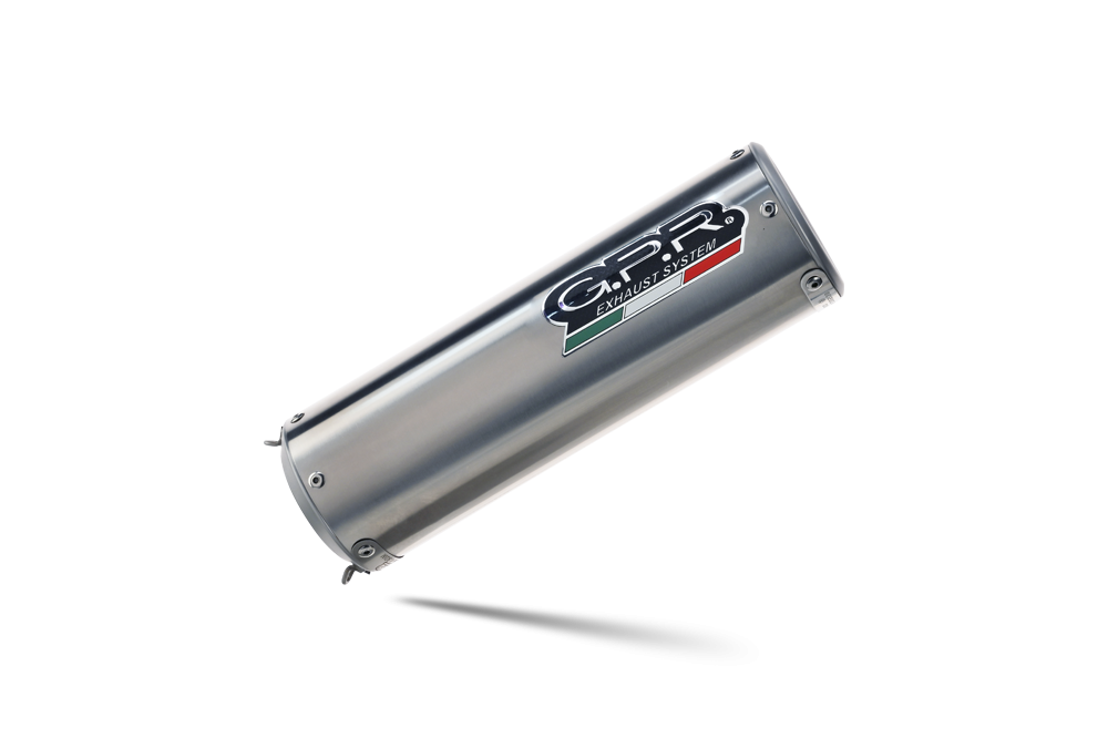 GPR exhaust compatible with  Bmw R 1200 R 2011-2014, M3 Inox , Homologated legal slip-on exhaust including removable db killer and link pipe 