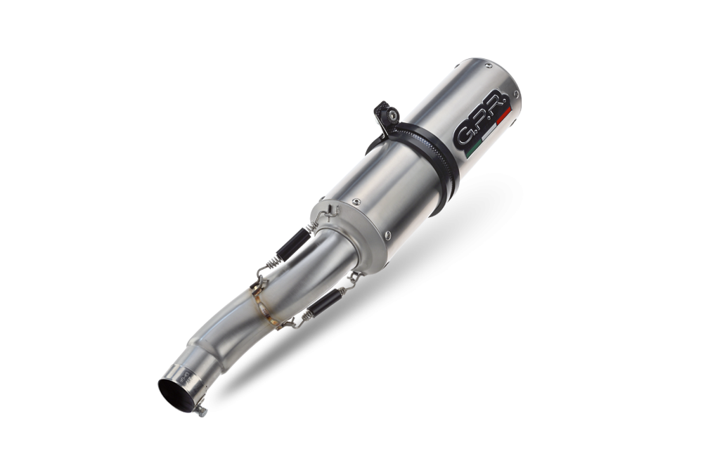 GPR exhaust compatible with  Ducati 998 -R -FE  2001-2004, M3 Inox , Mid-full system exhaust with dual homologated and legal silencers, including removable db killer 