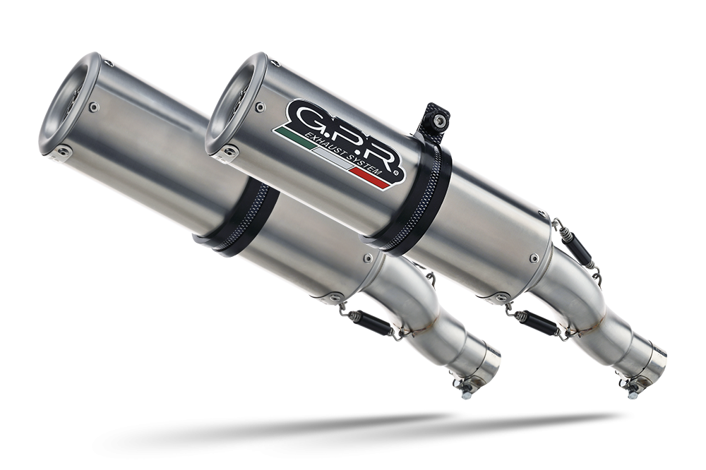 GPR exhaust compatible with  Ducati 748 -S -SP -SPS -R -RS  1995-2002, M3 Inox , Dual Homologated legal slip-on exhaust including removable db killers and link pipes 