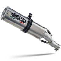 Exhaust compatible with Kawasaki Versys 650 2006-2014, M3 Inox , Homologated legal slip-on exhaust including removable db killer and link pipe 
