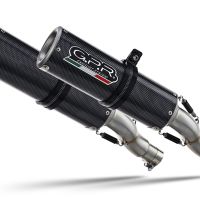 Exhaust compatible with Triumph Speed Triple 1050 R - S 2016-2020, M3 Poppy , Dual Homologated legal slip-on exhaust including removable db killers and link pipes 