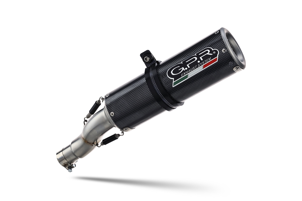 Exhaust compatible with Bmw R Nine-T 1200 -Pure -Racer -Urban G-S 2017-2023, M3 Poppy , Homologated legal slip-on exhaust including removable db killer and link pipe 