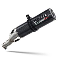 Exhaust compatible with Bmw R Nine-T 1200 -Pure -Racer -Urban G-S 2017-2023, M3 Poppy , Homologated legal slip-on exhaust including removable db killer and link pipe 