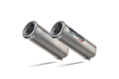 GPR exhaust compatible with  Ducati Monster 1100 2009-2010, M3 Titanium Natural, Dual Homologated legal slip-on exhaust including removable db killers and link pipes 