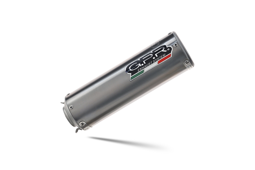 Exhaust compatible with Bmw R Nine-T 1200 -Pure -Racer -Urban G-S 2017-2023, M3 Titanium Natural, Homologated legal slip-on exhaust including removable db killer and link pipe 