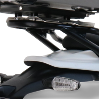 Top case GPR TECH compatible with  Royal Enfield Himalayan 450 2024/2025 e5 Plus GPR TECH Top case in aluminum, silver color with specific plate included Capacity 35 LT.