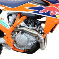 GPR exhaust compatible with  Gas Gas EC 450F 2021-2023, Pentacross FULL Titanium, Racing full system exhaust, including removable db killer/spark arrestor 