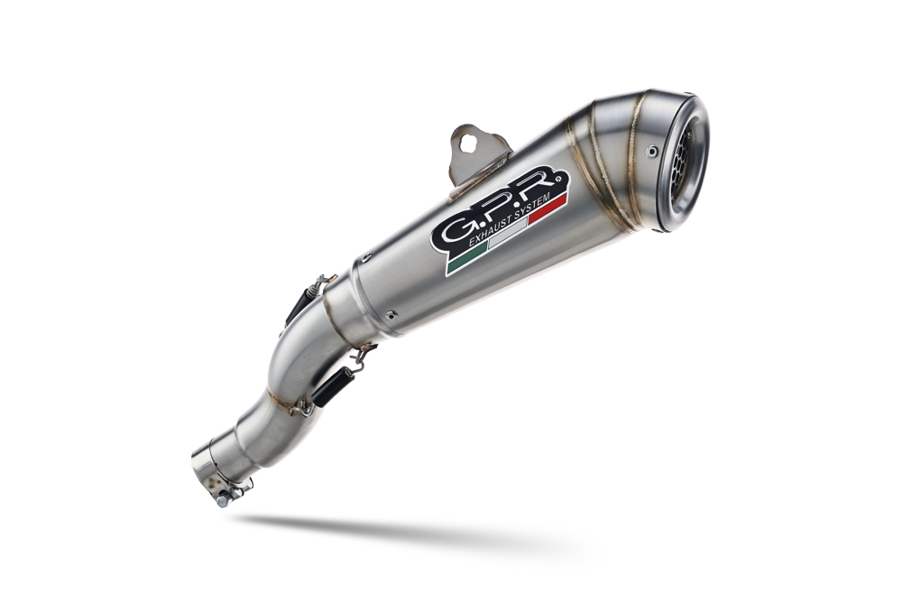 Exhaust compatible with Bmw R Nine-T 1200 -Pure -Racer -Urban G-S 2017-2023, Powercone Evo, Homologated legal slip-on exhaust including removable db killer and link pipe 
