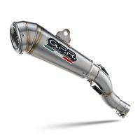 Exhaust compatible with Voge 500DS 2021-2024, Powercone Evo, Homologated legal slip-on exhaust including removable db killer and link pipe 