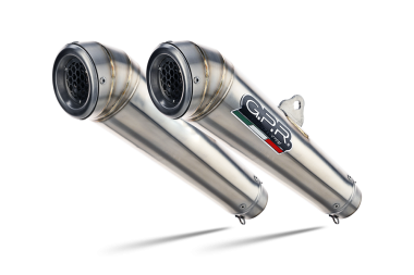 GPR exhaust compatible with  Moto Morini Sport 1200 2008-2010, Powercone Evo, Dual Homologated legal slip-on exhaust including removable db killers and link pipes 
