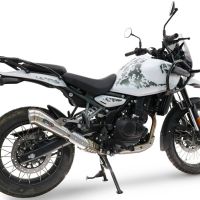 Exhaust compatible with Royal Enfield Himalayan 450 2024-2025, Powercone Evo, Homologated legal slip-on exhaust including removable db killer and link pipe 