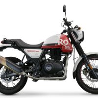 Exhaust compatible with Royal Enfield Scram 411 2022-2024, Decatalizzatore, Decat pipe 