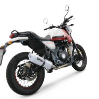 GPR exhaust compatible with  Royal Enfield Scram 411 2022-2024, Albus Evo4, Homologated legal slip-on exhaust including removable db killer, link pipe and catalyst 
